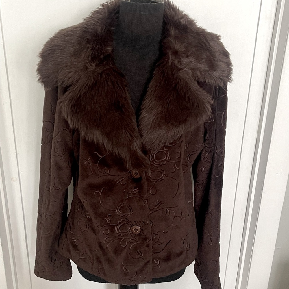 E Studio Brown Short Jacket